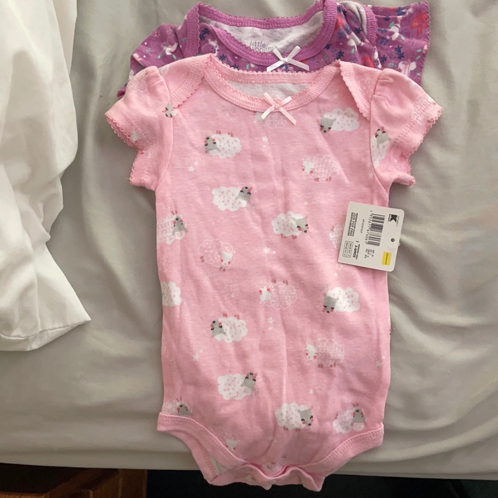 2 3-6 month bodysuits